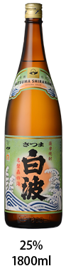 さつま白波25％1800ml