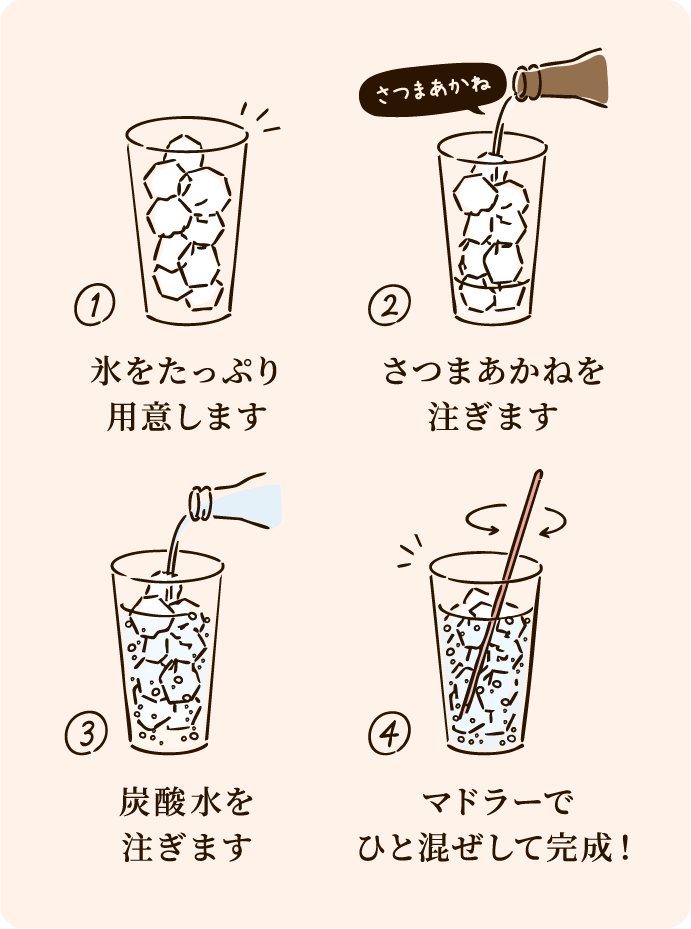あかねソーダの作り方